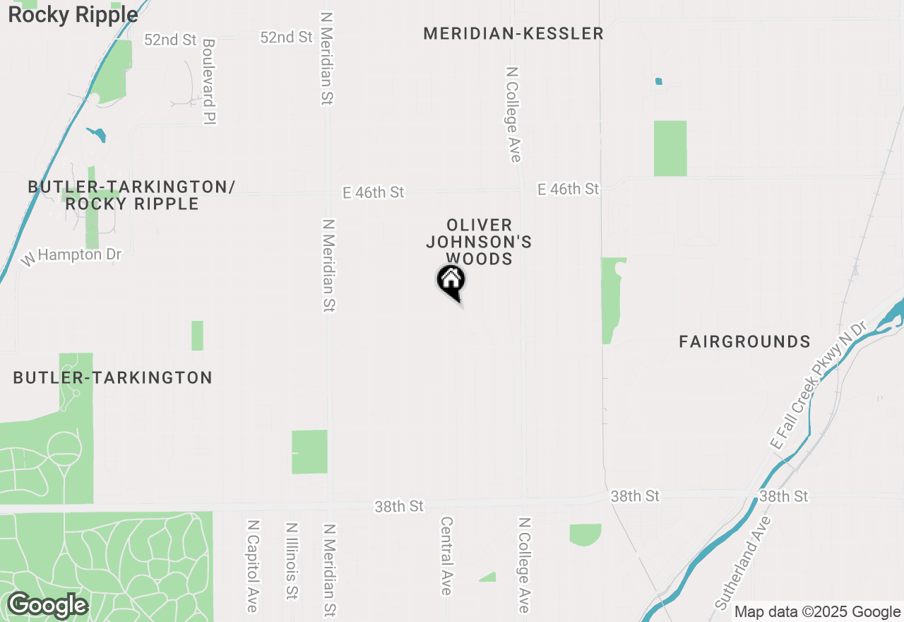 Map of 4247 Central Avenue, Indianapolis, IN 46205