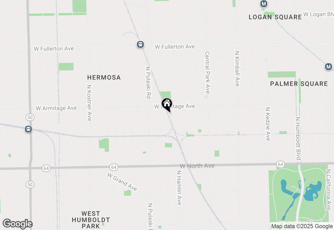 Map of 3850 W Cortland Street, Chicago, IL 60647