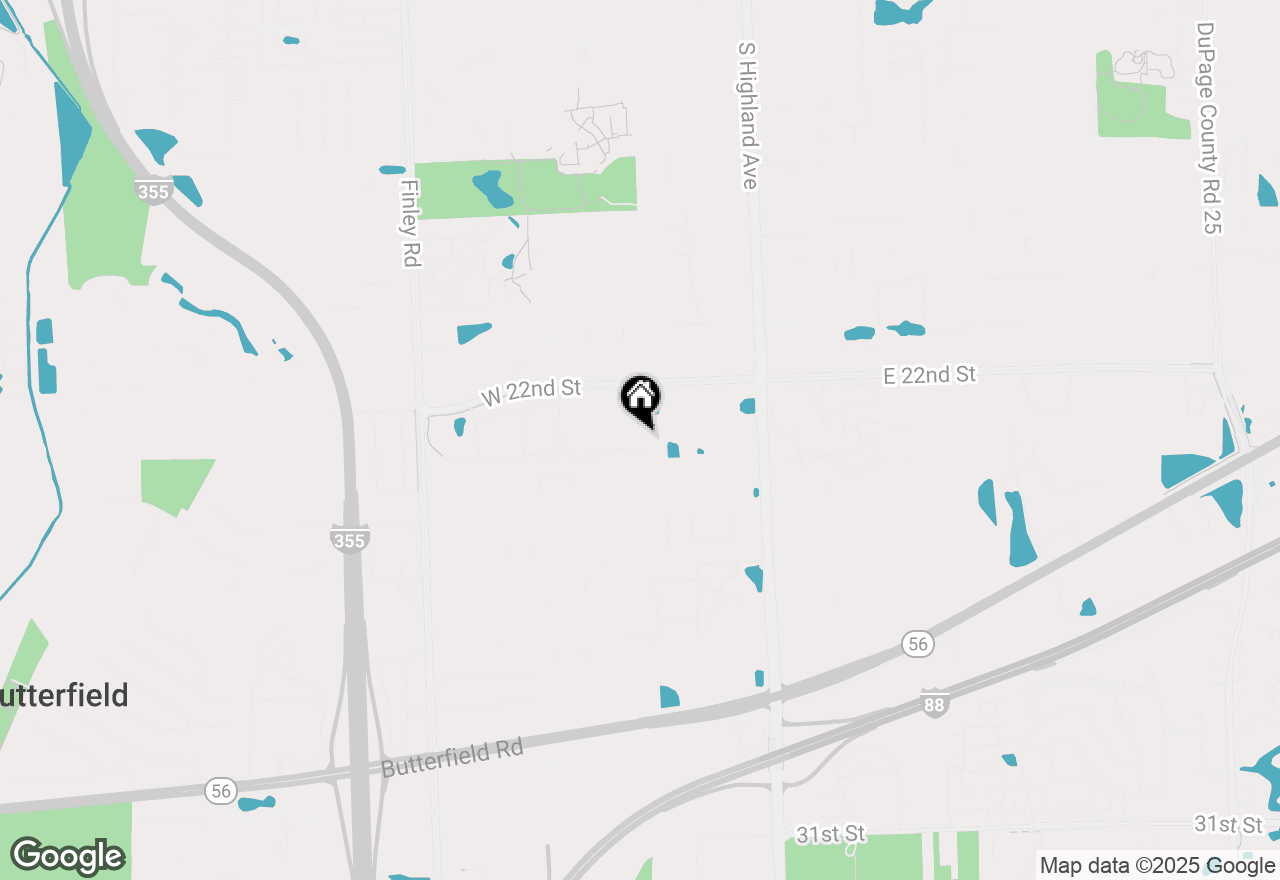 Map of 6 Arboretum Drive, Lombard, IL 60148