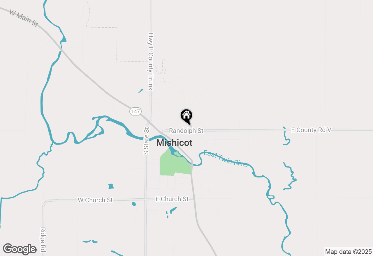 Map of 351 Randolph St, Mishicot, WI 54228