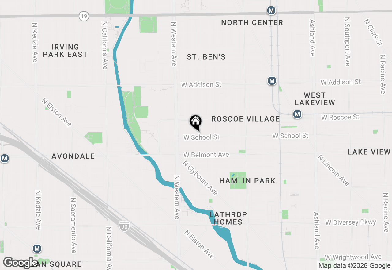 Map of 3307 N Oakley Avenue, Chicago, IL 60618