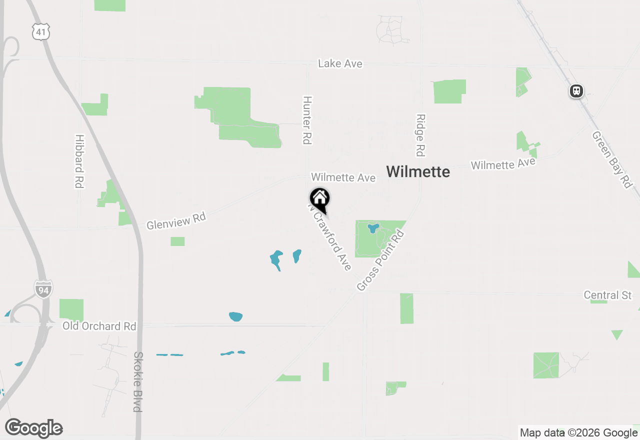 Map of 2303 Old Glenview Road, Wilmette, IL 60091