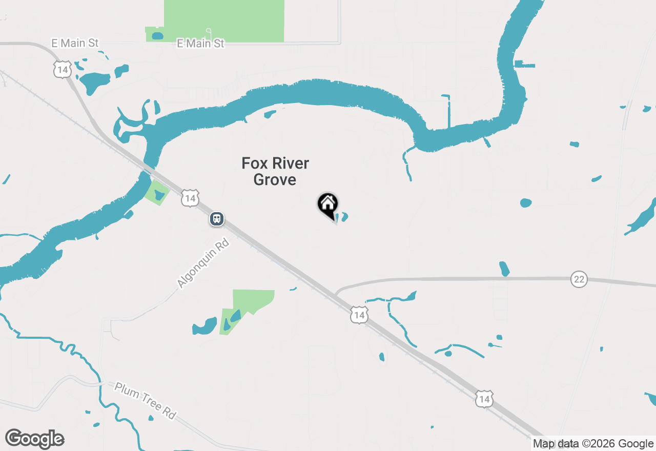 Map of 808 Ridgeland Street, Fox River Grove, IL 60021