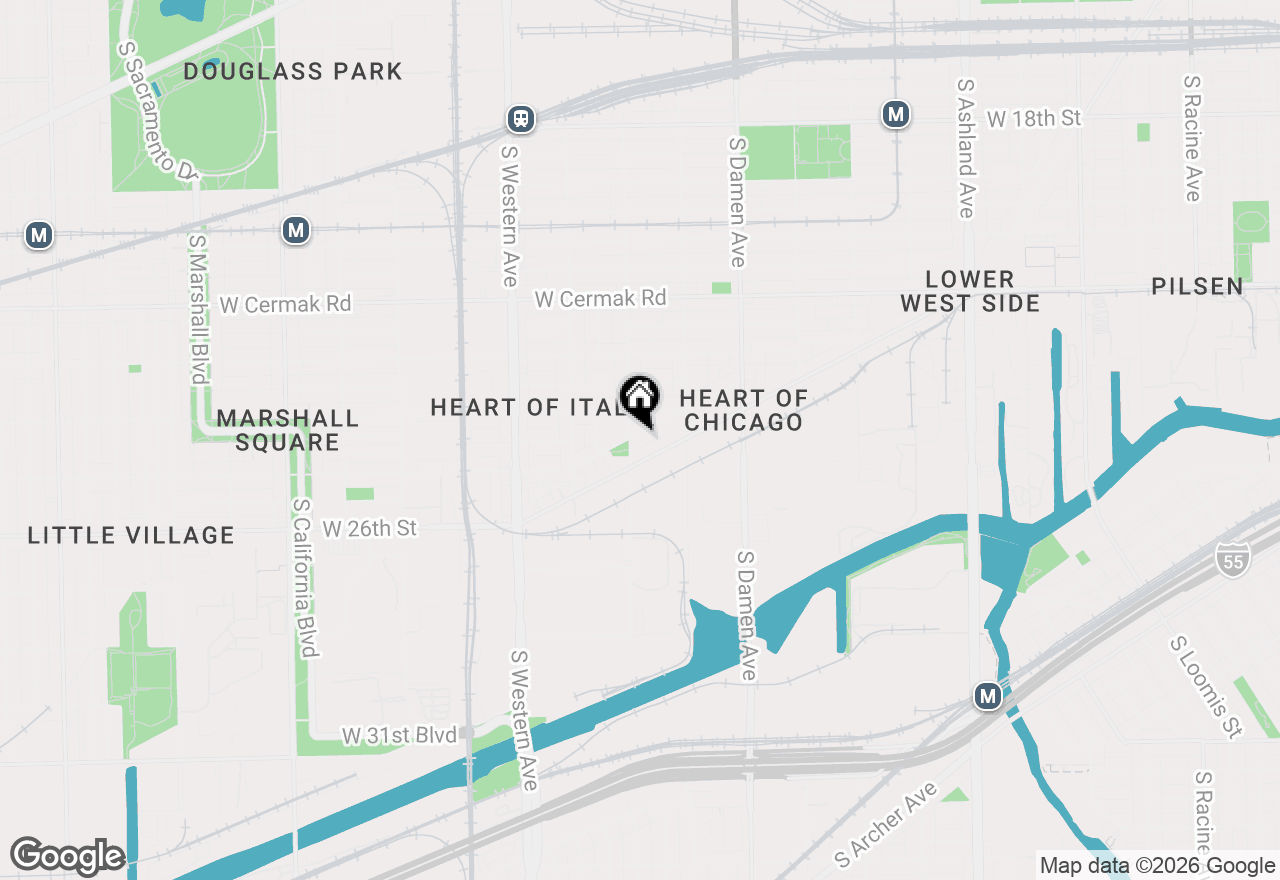 Map of 2159 W Coulter Street, Chicago, IL 60608