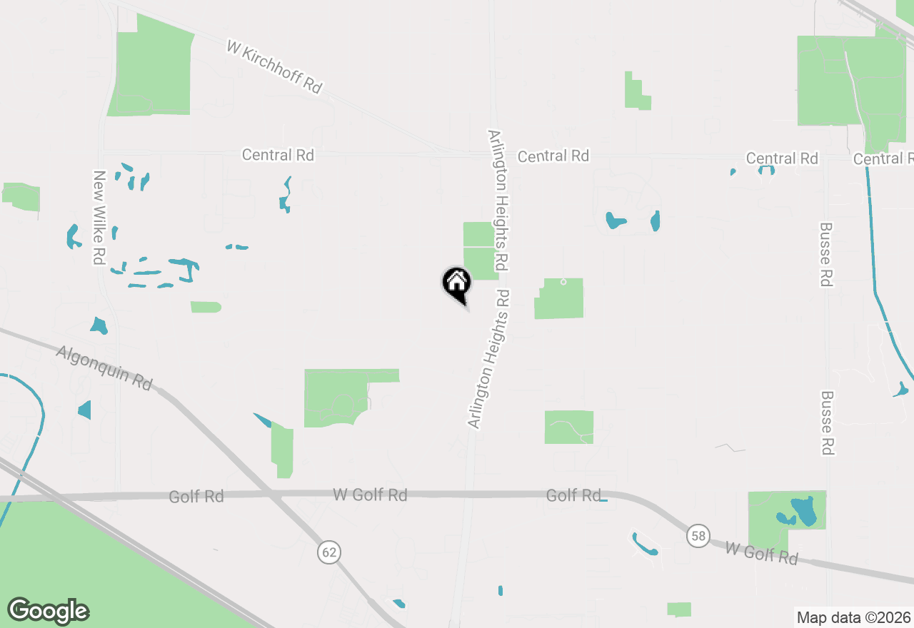 Map of 1338 S Dunton Avenue, Arlington Heights, IL 60005