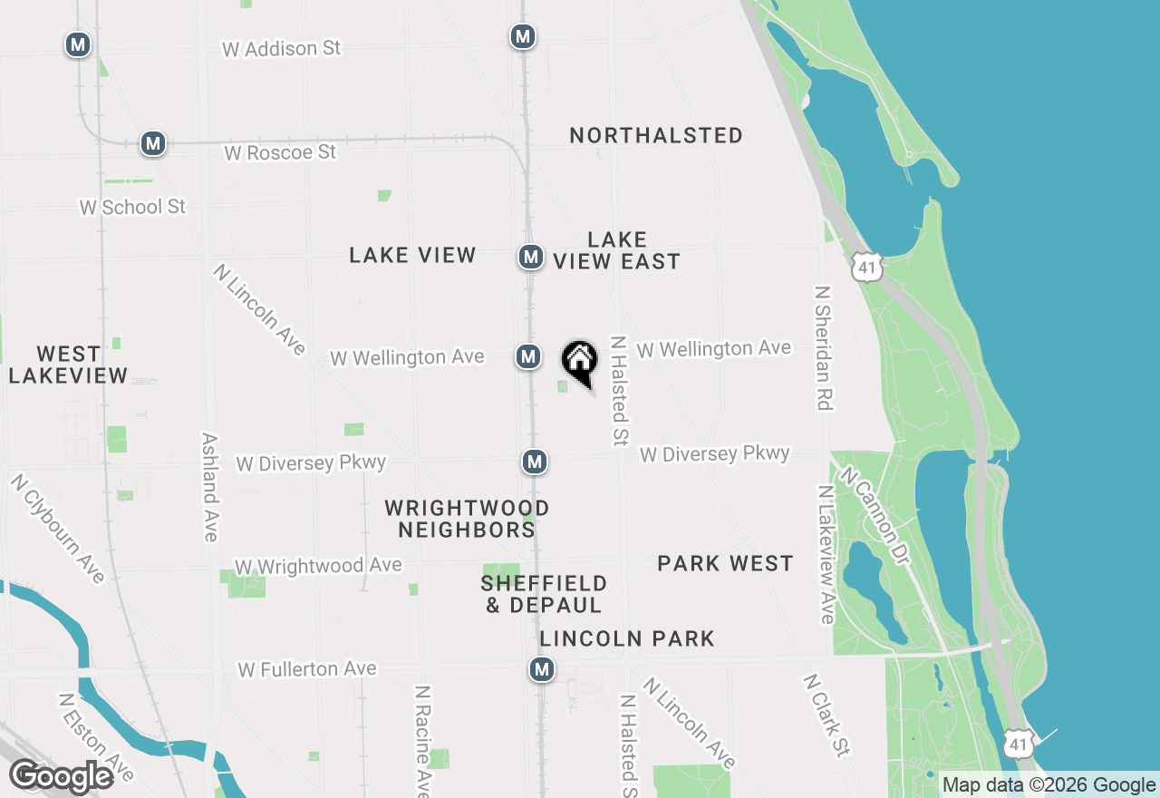 Map of 848 W George Street #3, Chicago, IL 60657