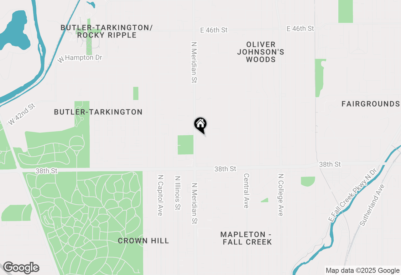 Map of 3965 N Meridian Street #W1C, W1D, Indianapolis, IN 46205