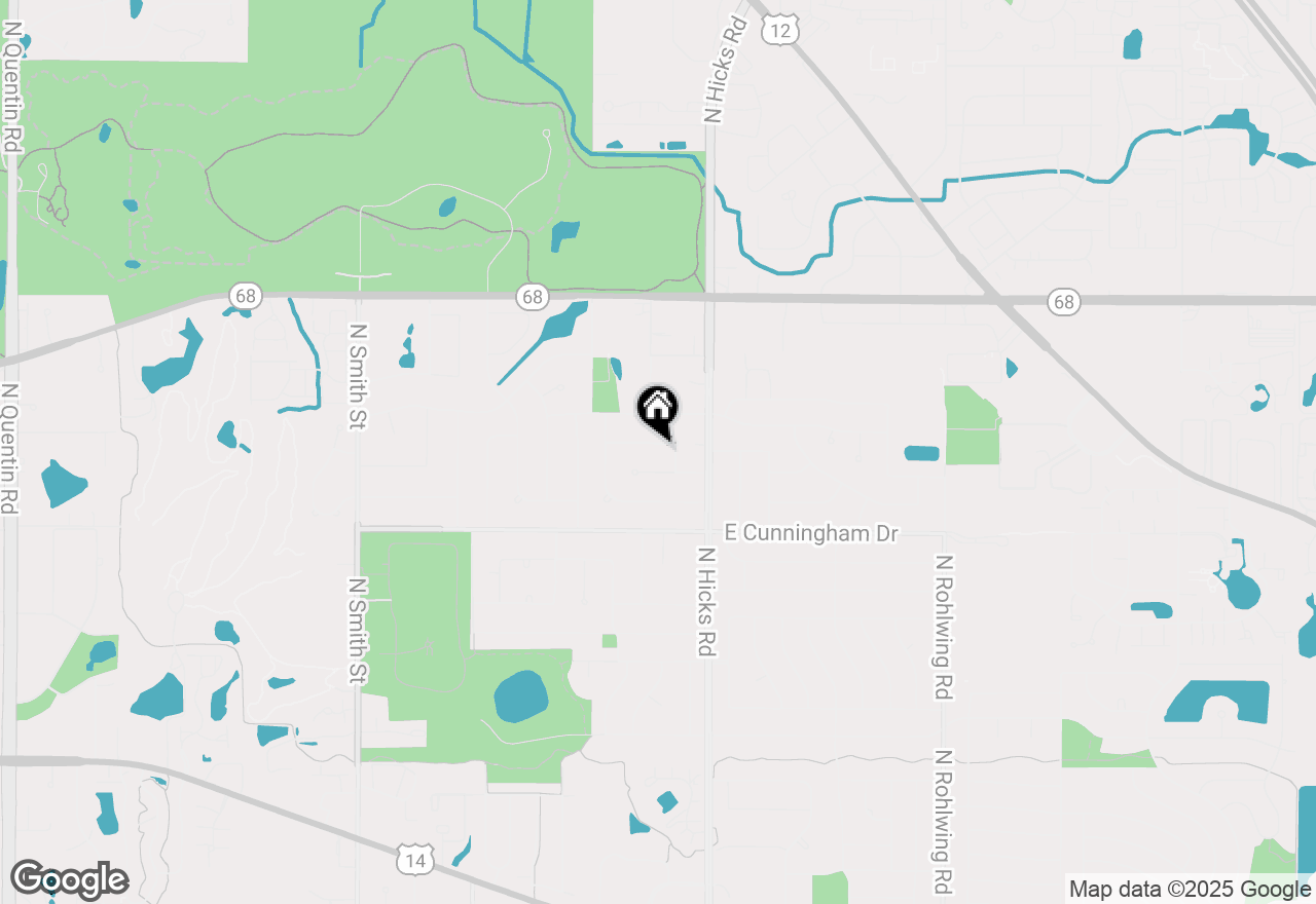 Map of 203 E Timberlane Drive, Palatine, IL 60067