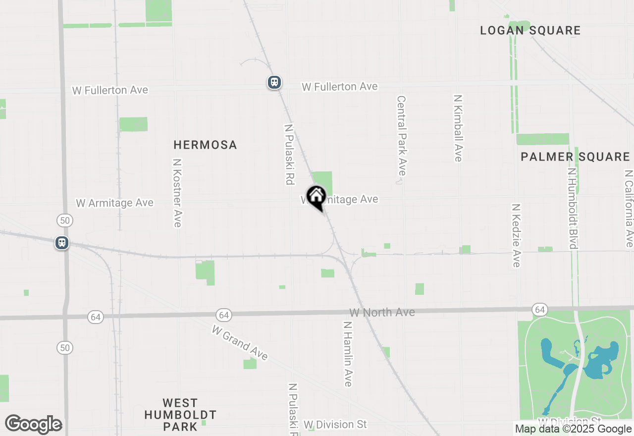 Map of 1920 N Springfield Avenue #3N, Chicago, IL 60647