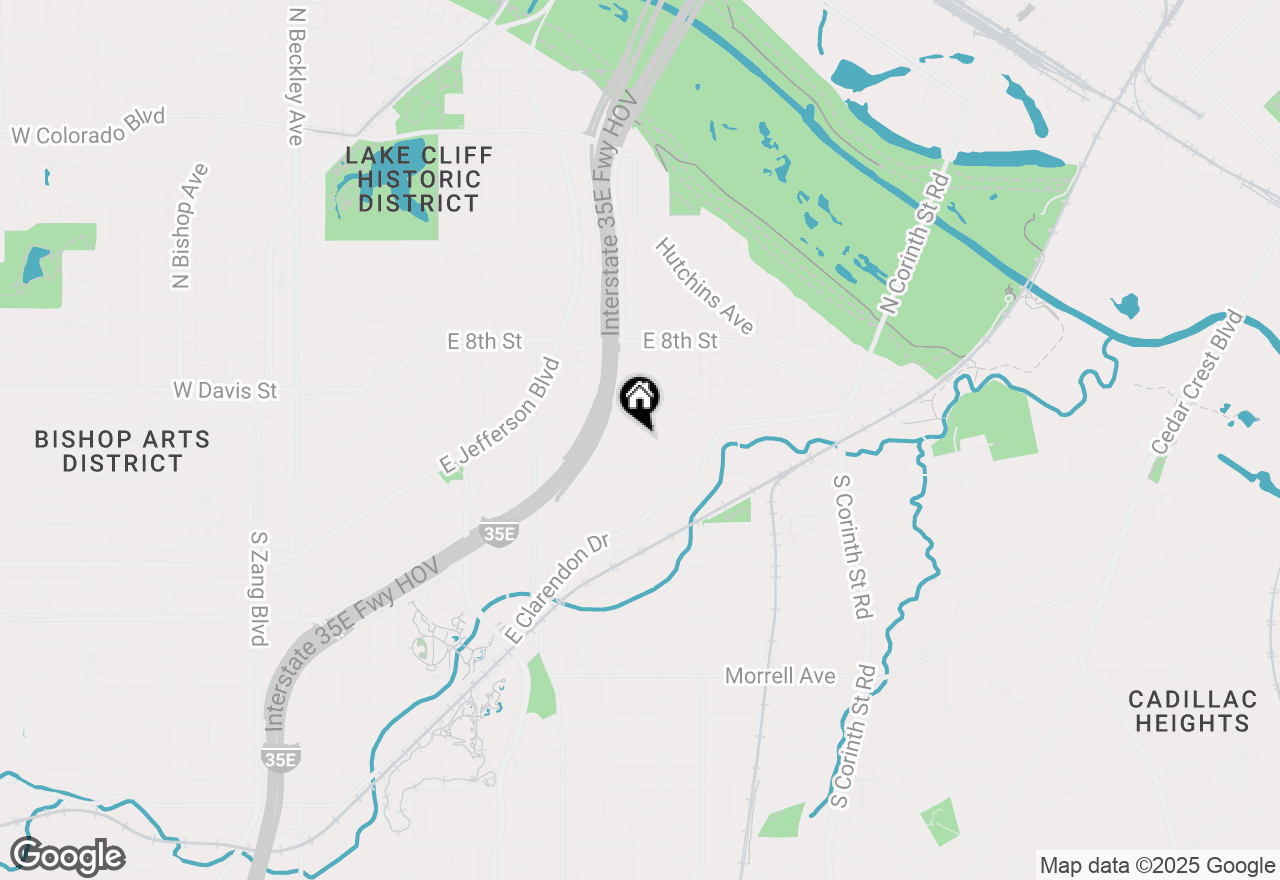 Map of 1104 Betterton Circle, Dallas, TX 75203