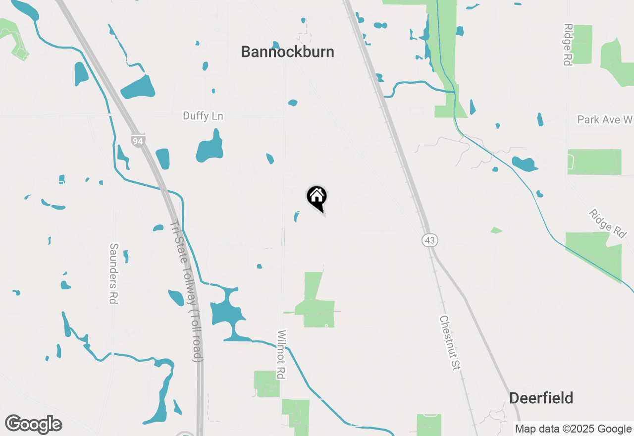 Map of 1670 Meadow Lane, Bannockburn, IL 60015