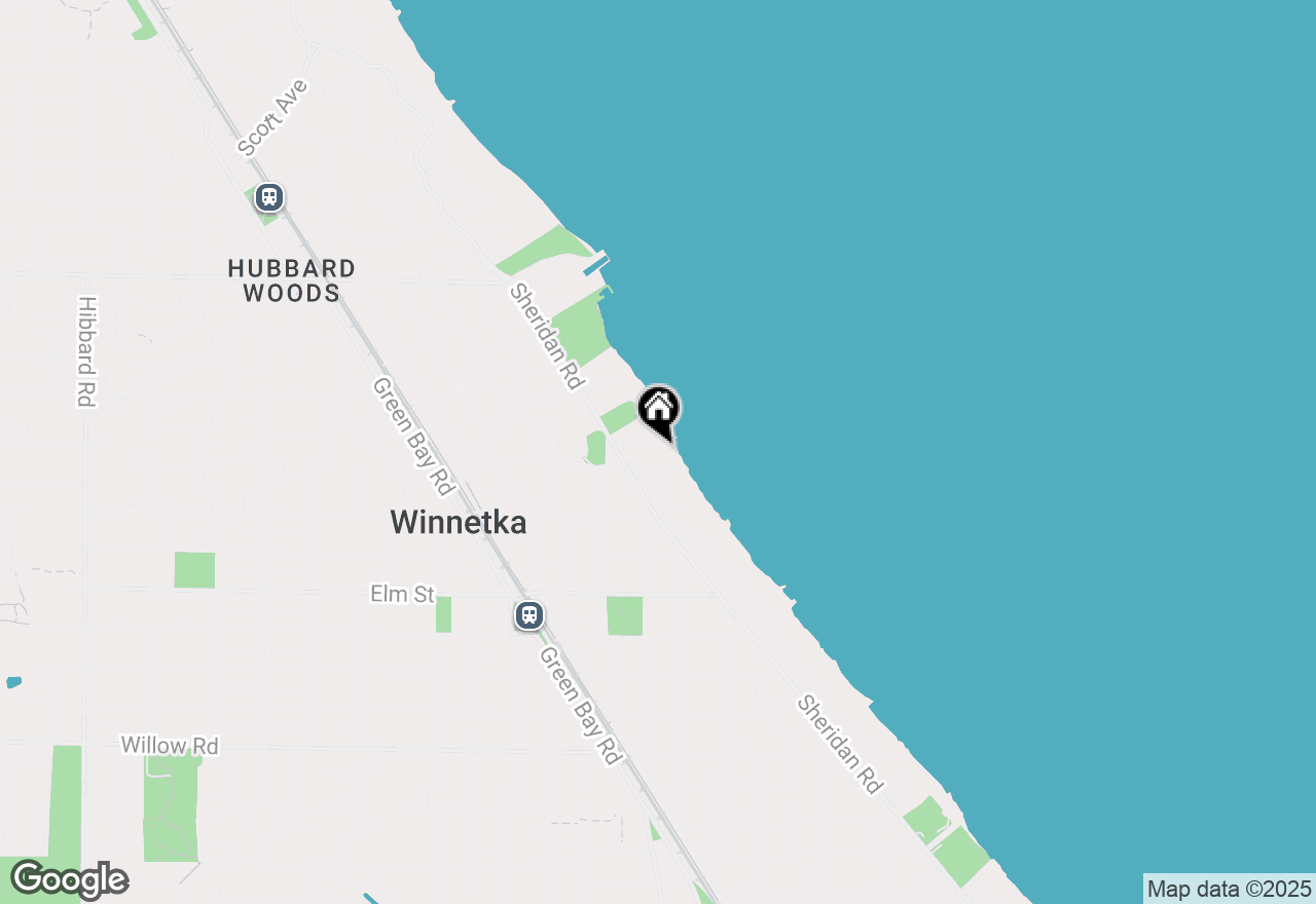 Map of 691 Sheridan Road, Winnetka, IL 60093
