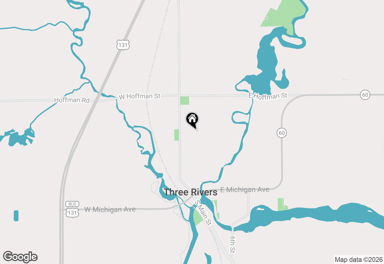 Map of 421 East Street, Three Rivers, MI 49093