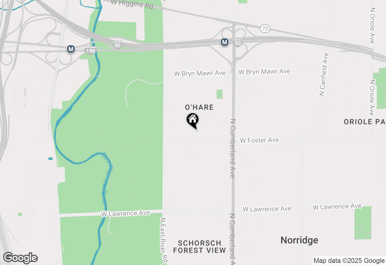 Map of 5231 N Potawatomie Street #2W, Chicago, IL 60656