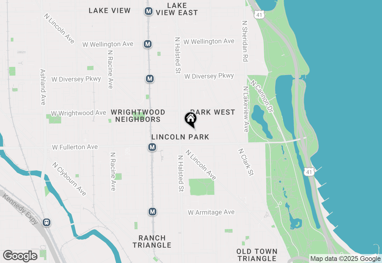 Map of 2447 N Burling Street, Chicago, IL 60614