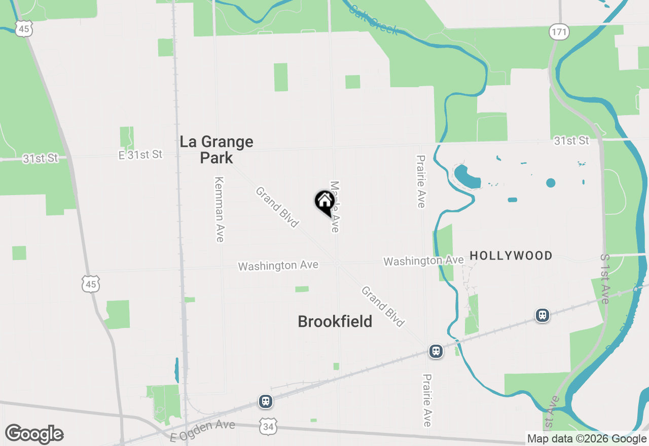 Map of 3329 Arthur Avenue, Brookfield, IL 60513