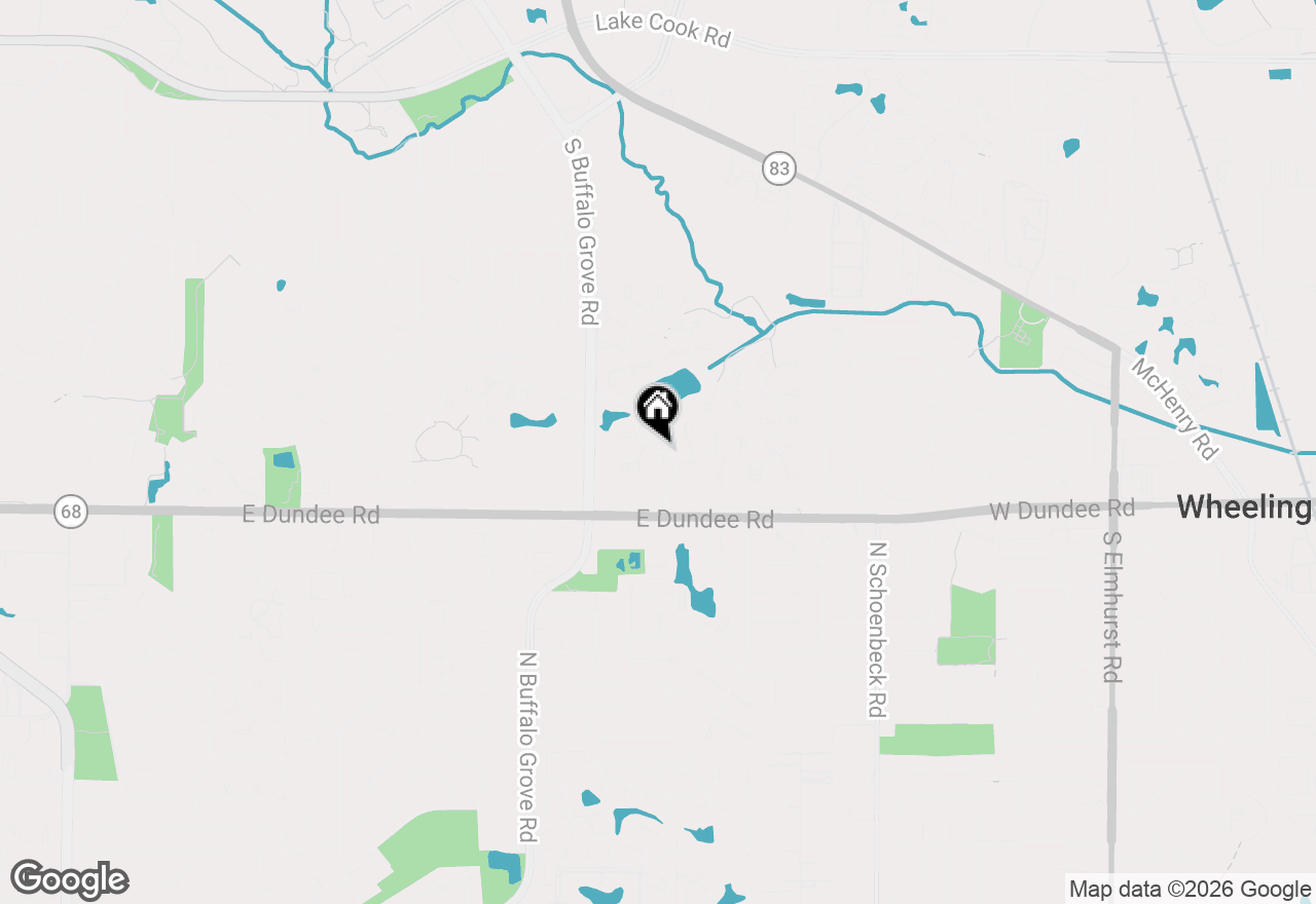 Map of 1602 Brittany Court #D1, Wheeling, IL 60090