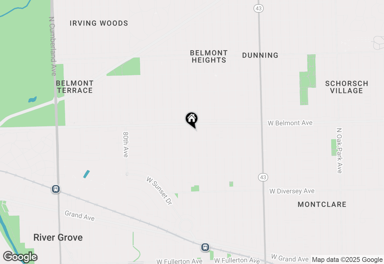 Map of 3124 N 76th Avenue, Elmwood Park, IL 60707