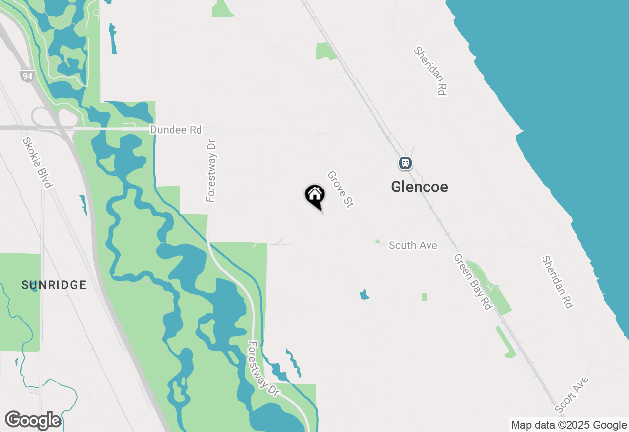 Map of 720 Bluff Street, Glencoe, IL 60022