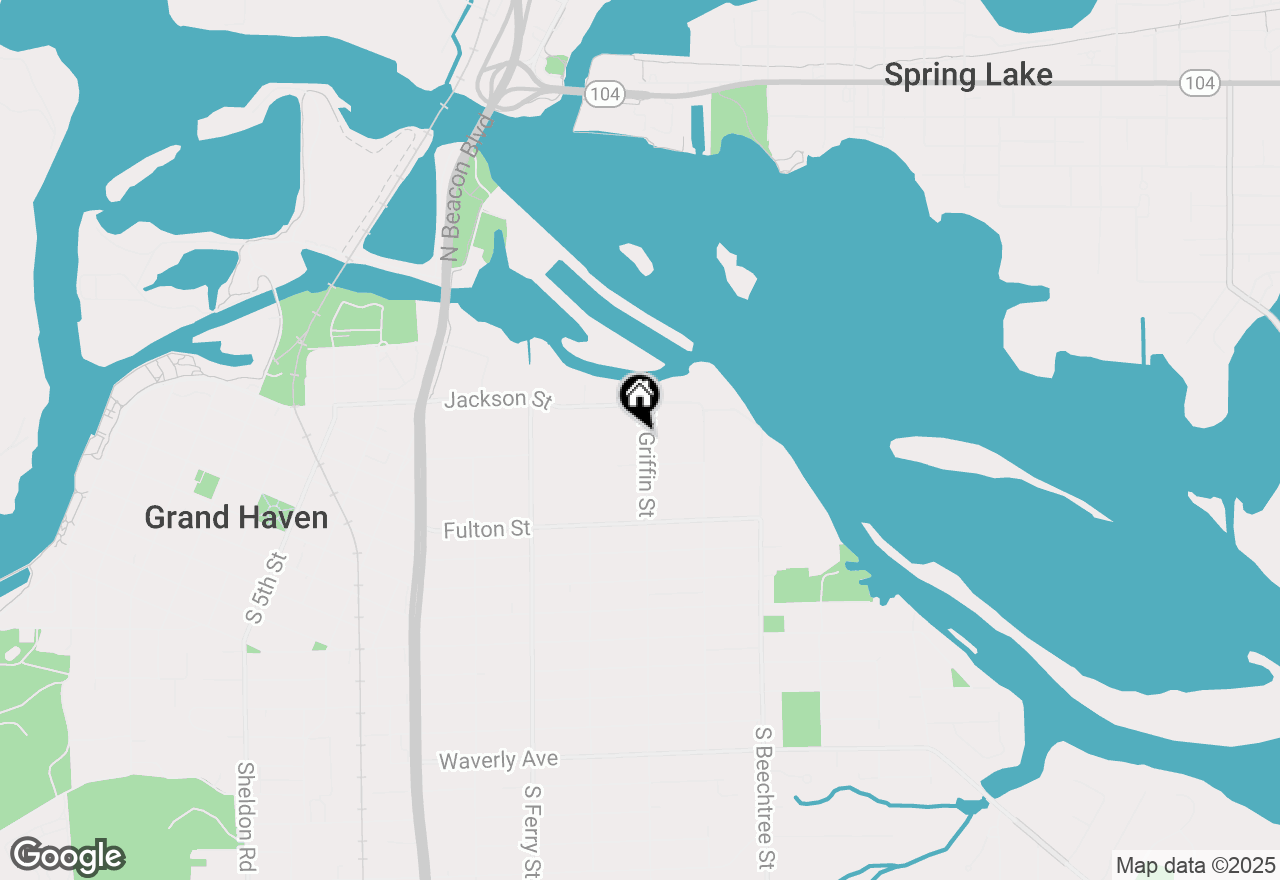 Map of 421 N Griffin Street, Grand Haven, MI 49417