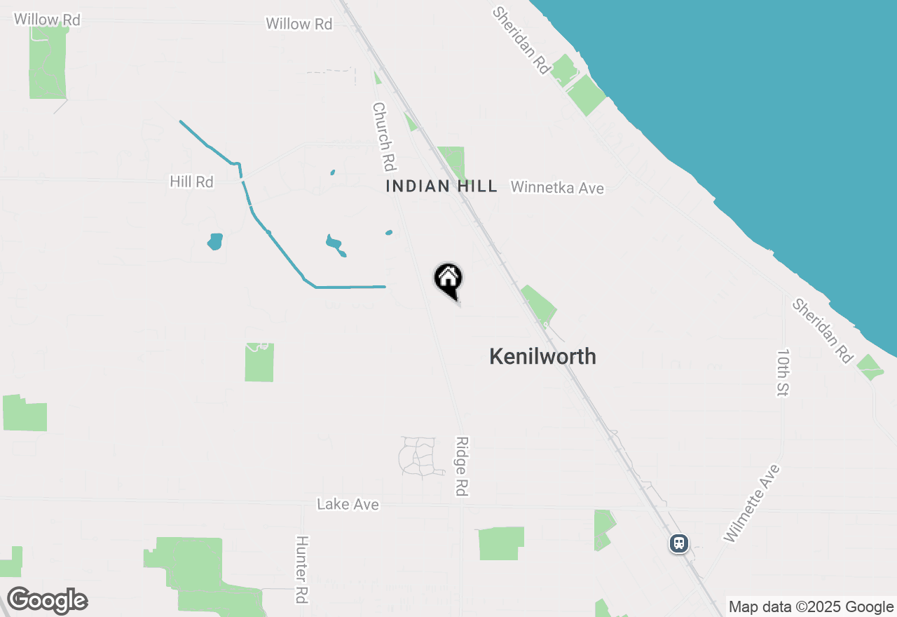 Map of 520 Brier Street, Kenilworth, IL 60043