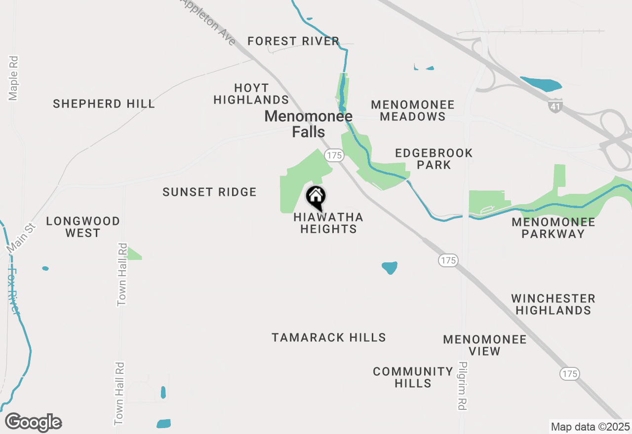 Map of W166N8546 Theodore Ave, Menomonee Falls, WI 53051