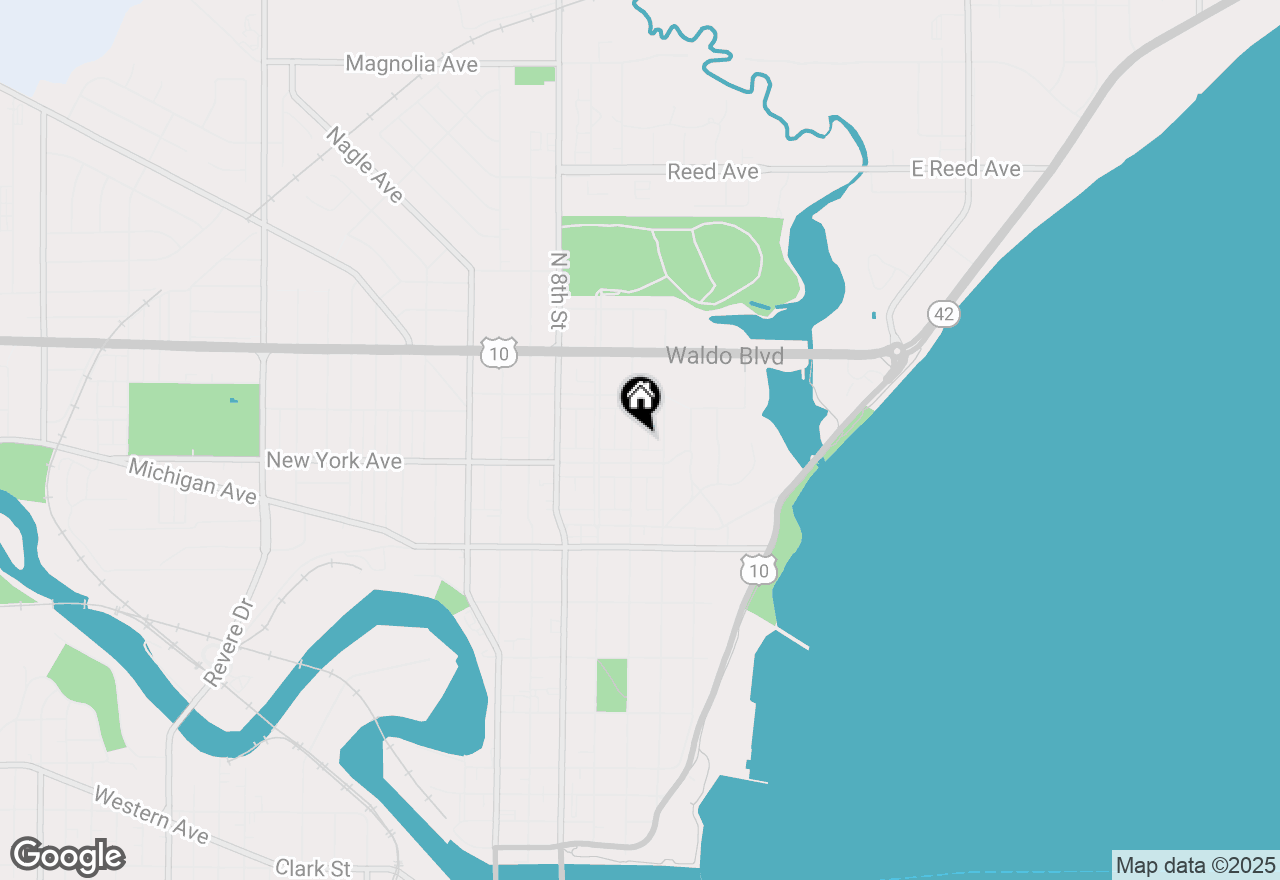 Map of 917 N 6th St, Manitowoc, WI 54220