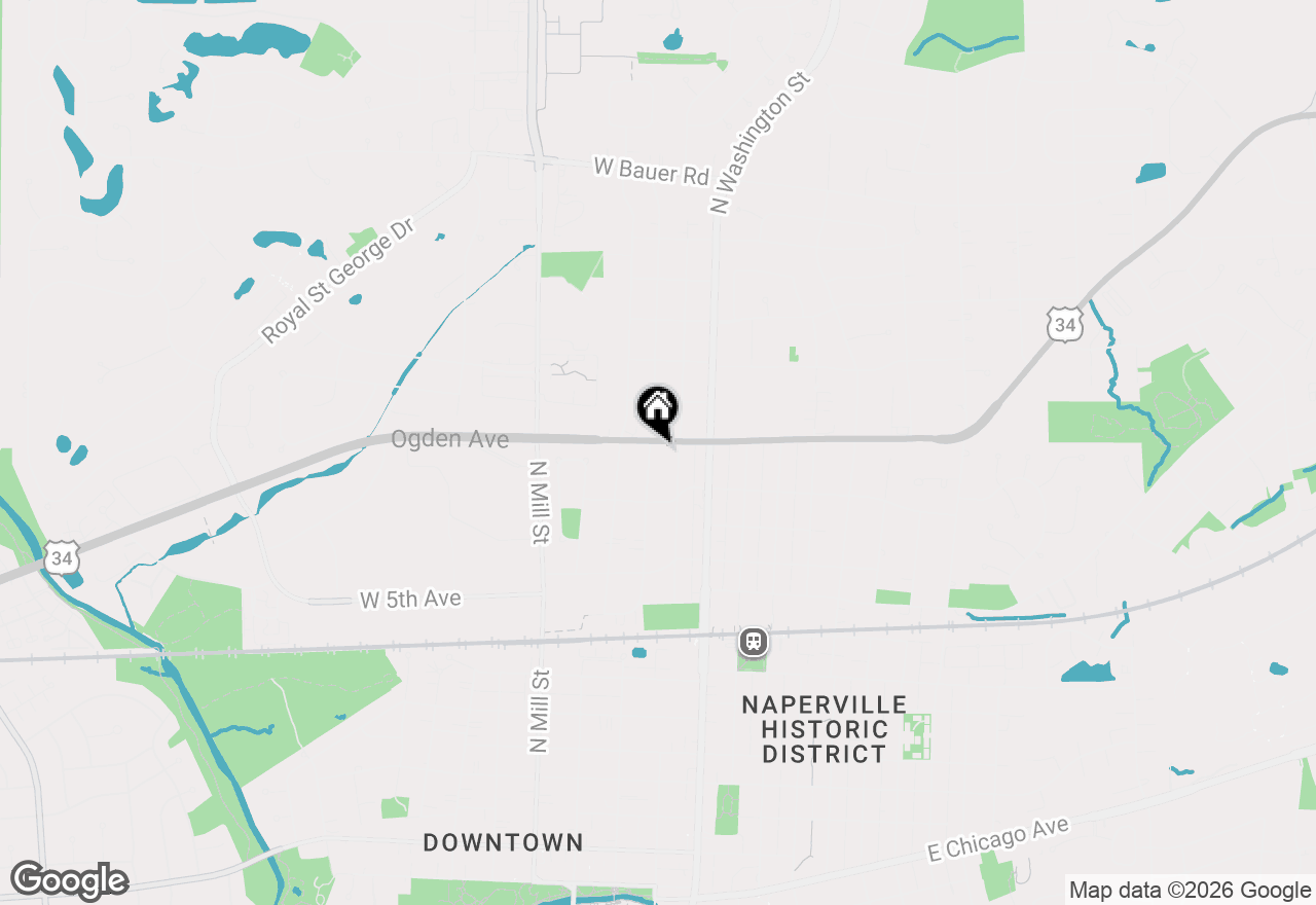 Map of 856 N Webster Street, Naperville, IL 60563