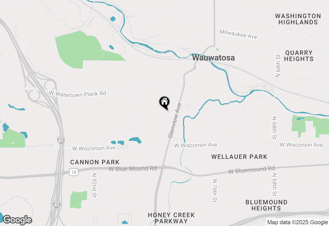 Map of 8302 Currie Ave, Wauwatosa, WI 53213