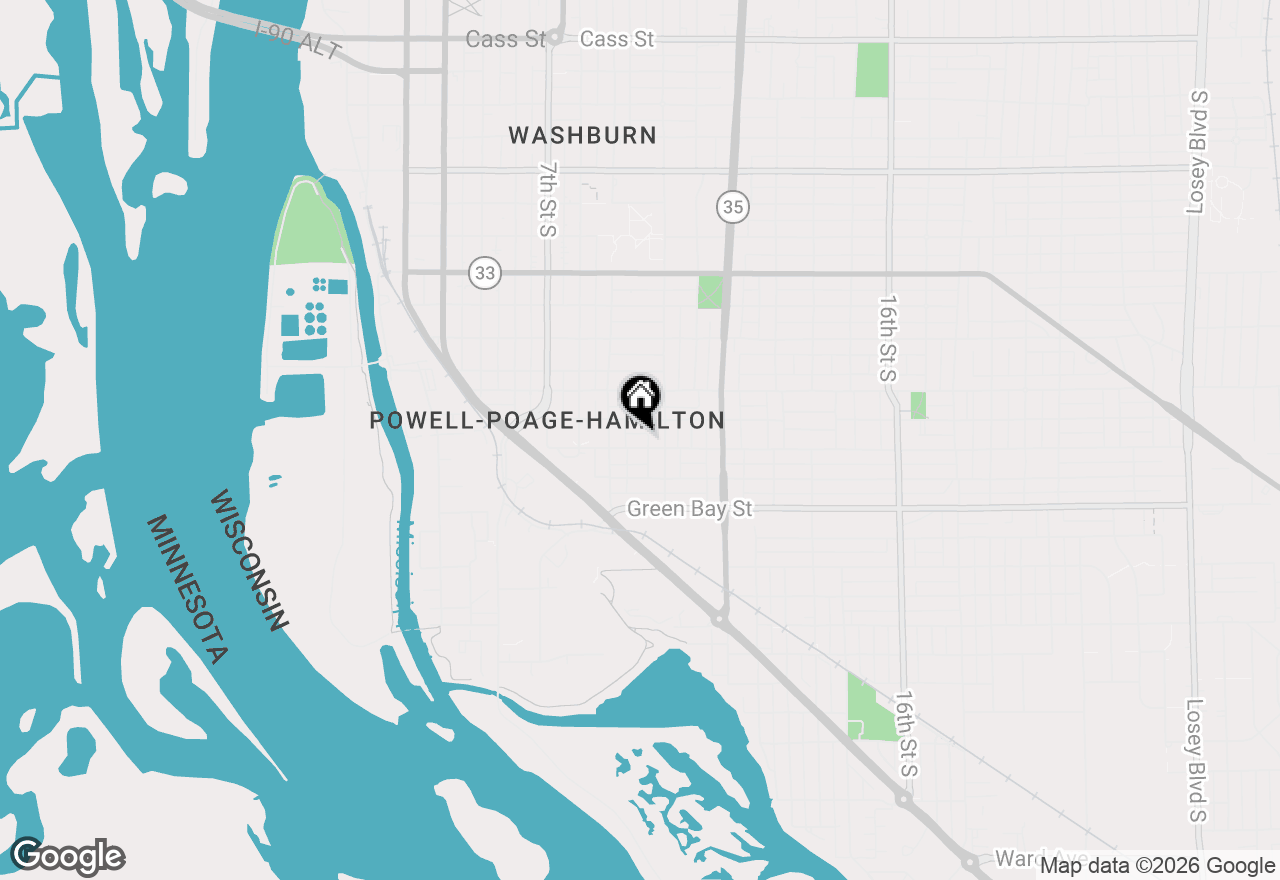 Map of 933 Denton St, La Crosse, WI 54601