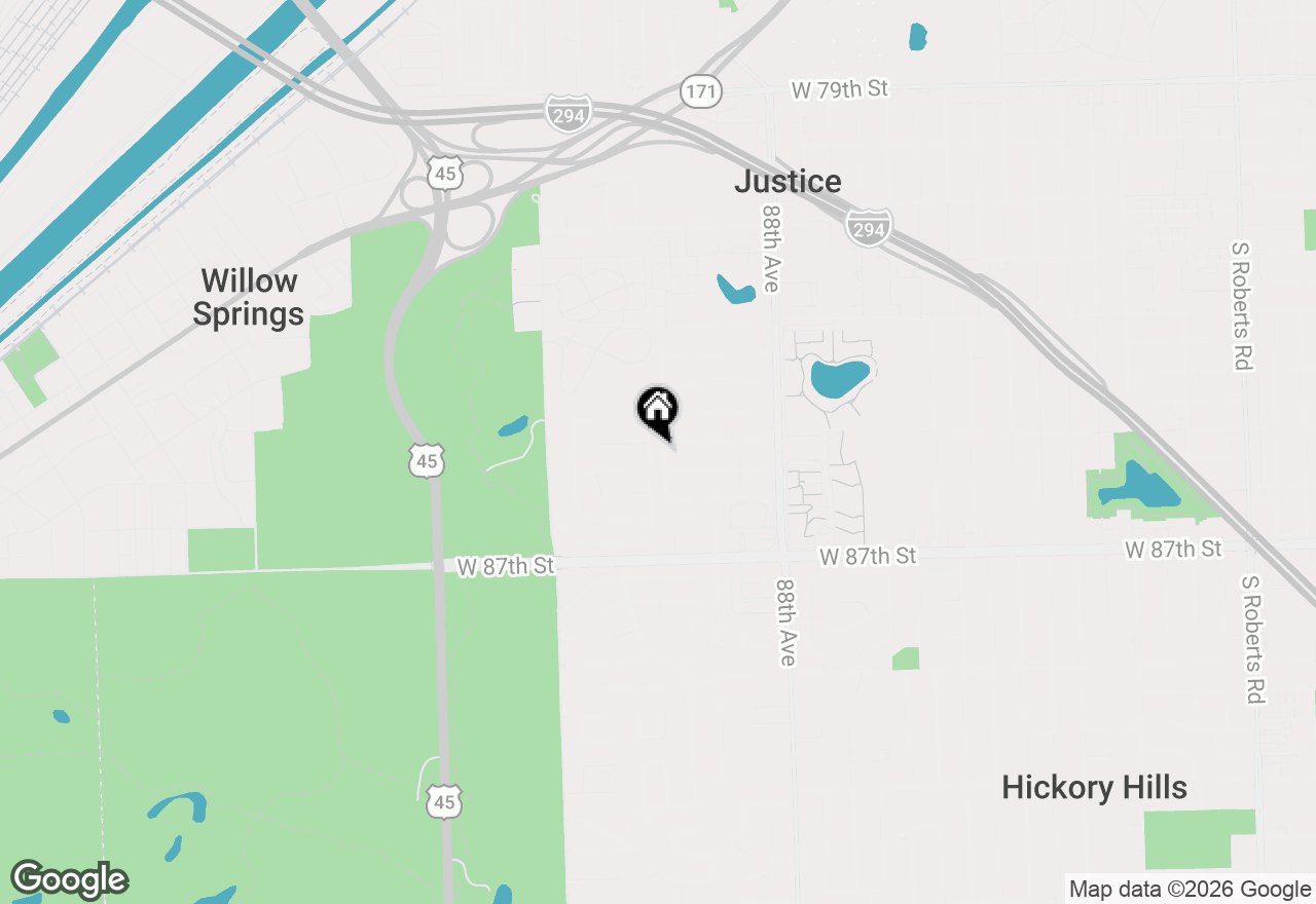 Map of 8507 Blue Ridge Avenue, Hickory Hills, IL 60457