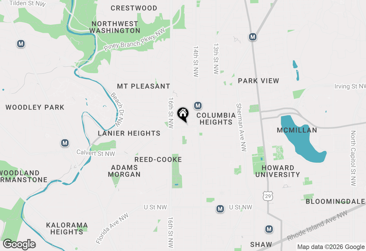 Map of 1463 Harvard Street Nw #5, Washington, DC 20009