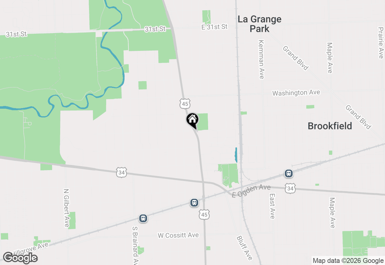 Map of 446 N La Grange Road, La Grange Park, IL 60526