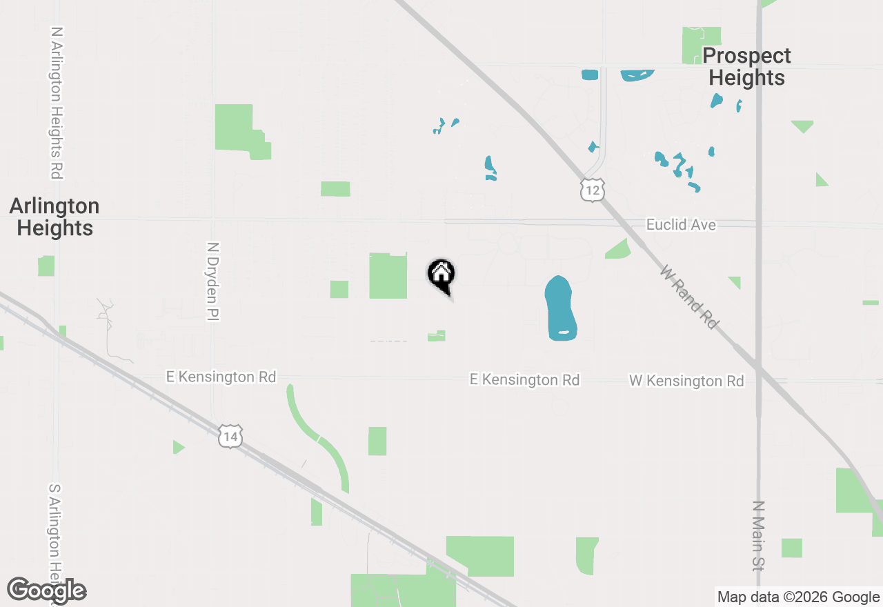 Map of 2115 E Miner Street, Arlington Heights, IL 60004