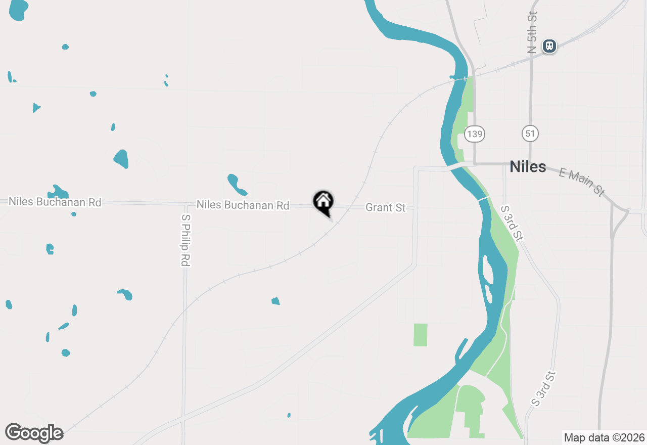 Map of 26 S Fairview Avenue, Niles, MI 49120