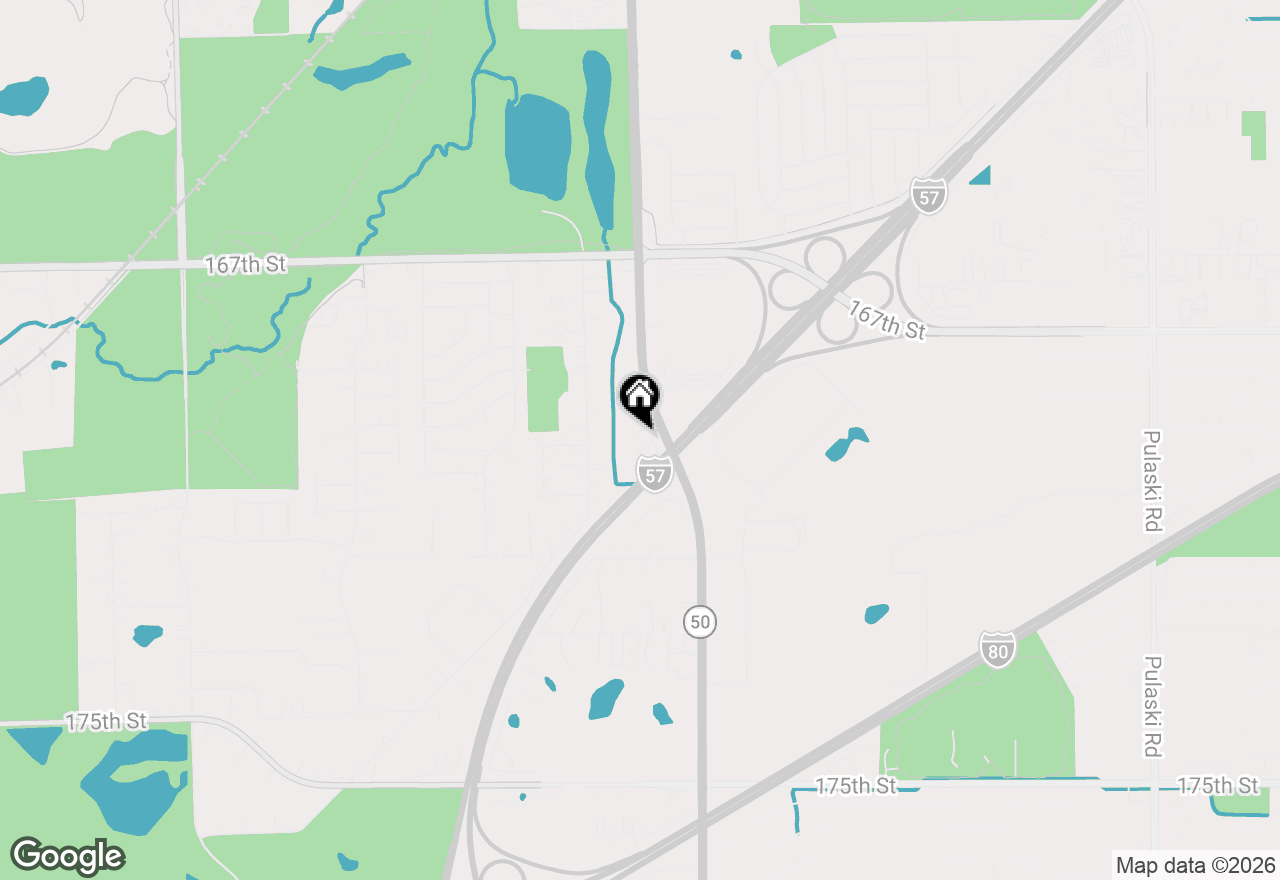 Map of 16938 Cicero Avenue, Tinley Park, IL 60477