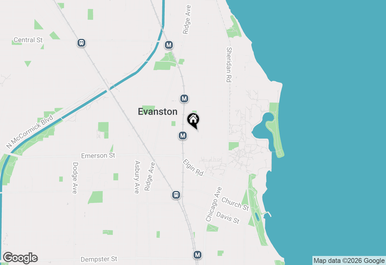 Map of 2018 Sherman Avenue #1W, Evanston, IL 60201