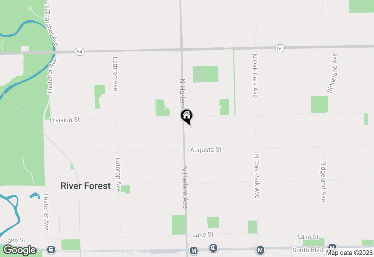 Map of 1115 N Harlem Avenue #1C, Oak Park, IL 60302