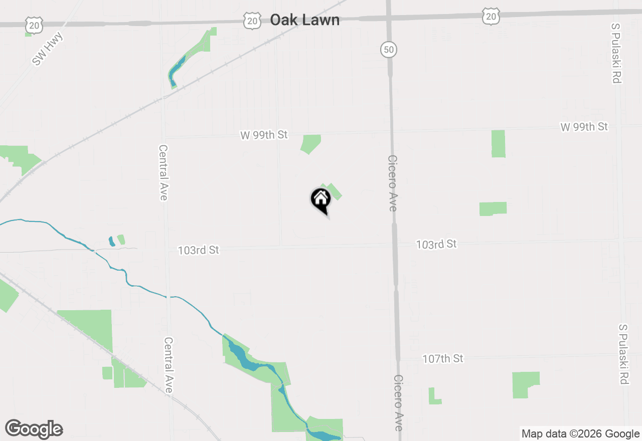 Map of 5004 Harnew Road S, Oak Lawn, IL 60453