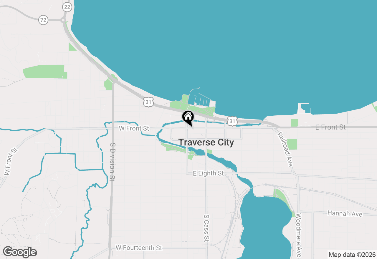Map of 100 E Front Street #201, Traverse City, MI 49684