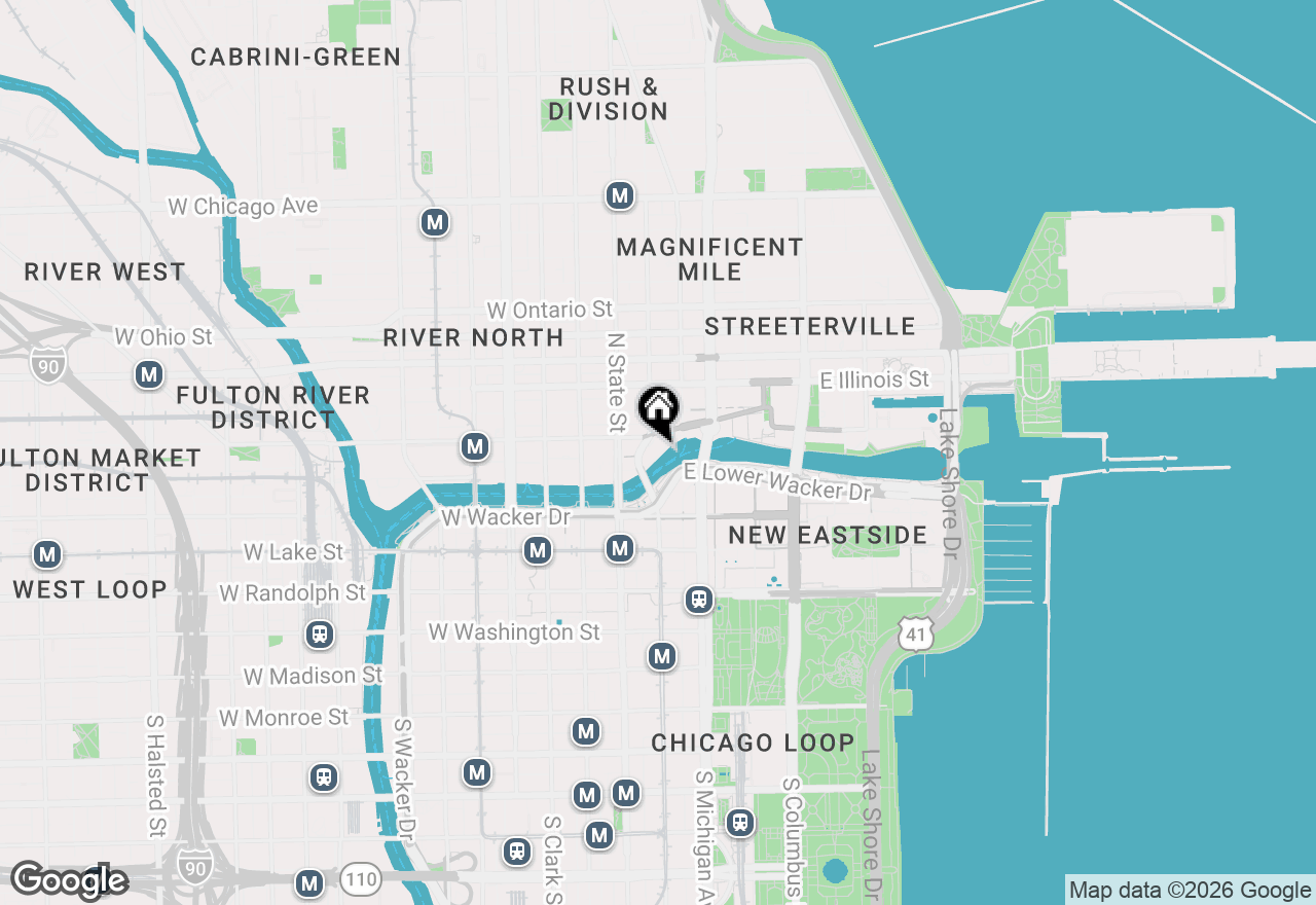Map of 401 N Wabash Avenue #86D, Chicago, IL 60611