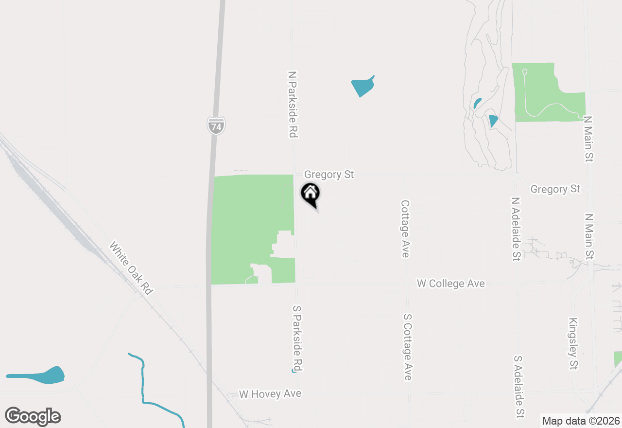 Map of 1717 Cook Drive, Normal, IL 61761