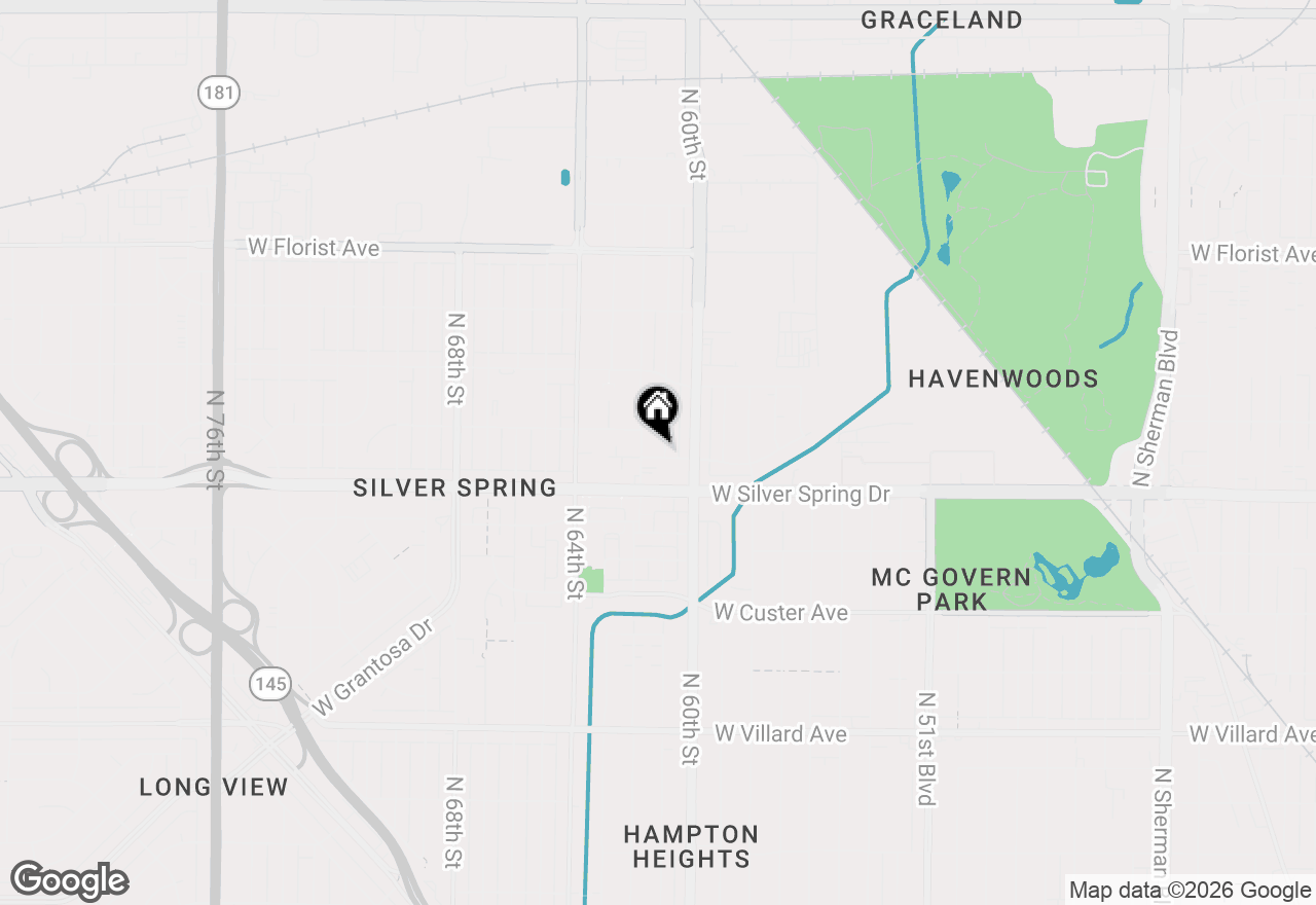 Map of 5641 N 61st St #5643, Milwaukee, WI 53218