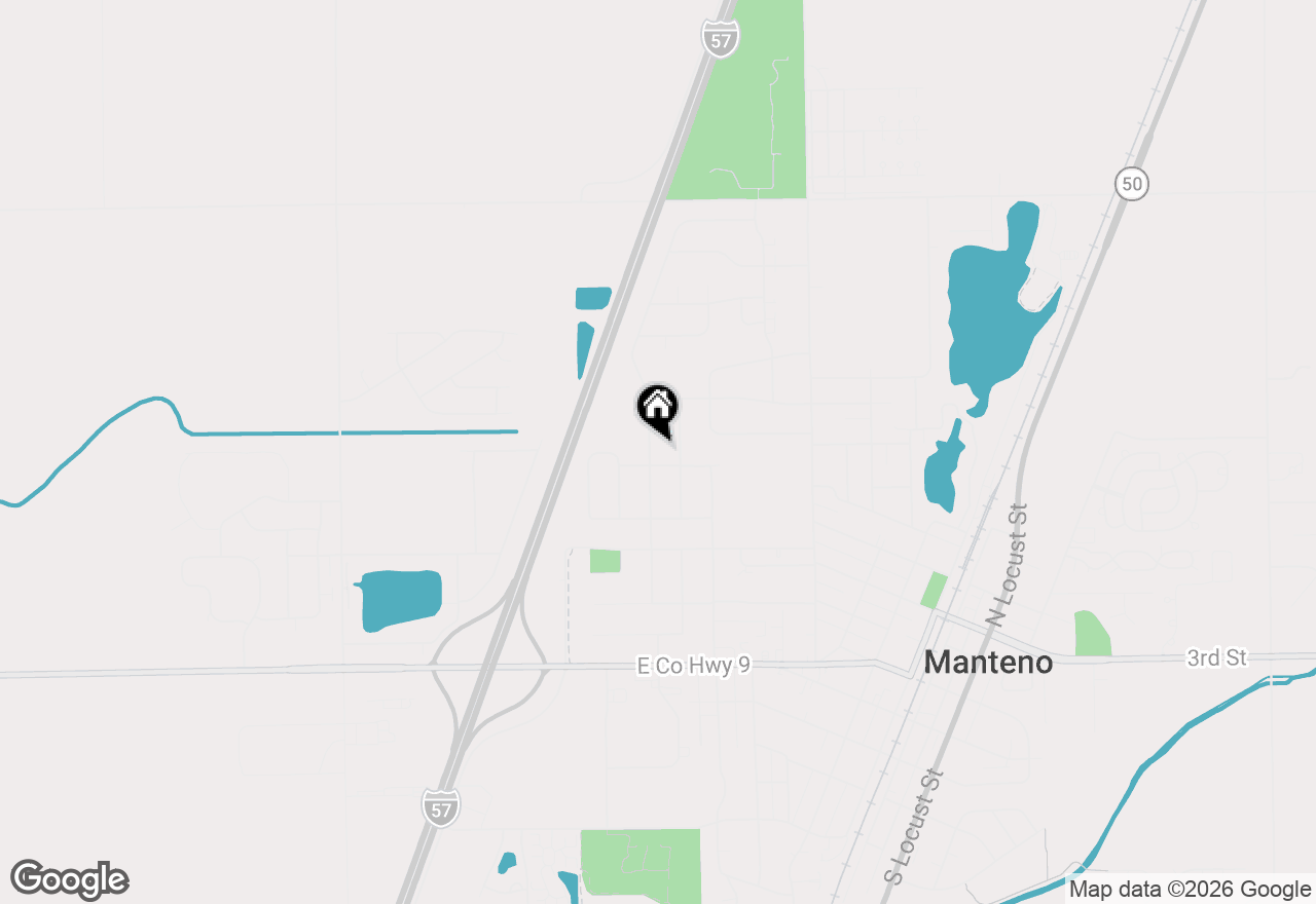 Map of 510 Willow Road, Manteno, IL 60950