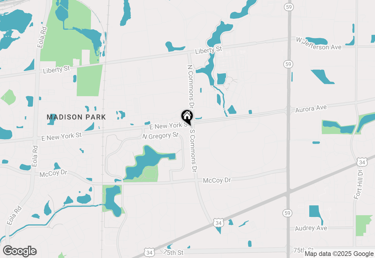 Map of 439 Valley Forge Court, Aurora, IL 60504