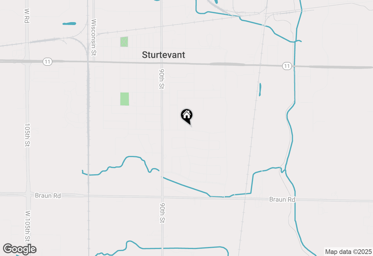 Map of 8632 Broadway Dr, Sturtevant, WI 53177