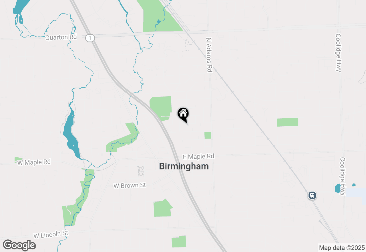 Map of 684 Madison Street, Birmingham, MI 48009