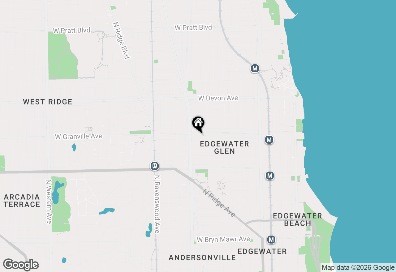 Map of 1531 W Granville Avenue, Chicago, IL 60660