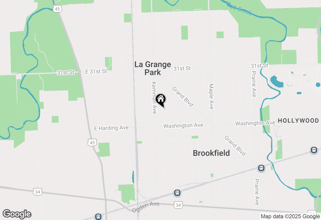 Map of 9530 Monroe Avenue, Brookfield, IL 60513