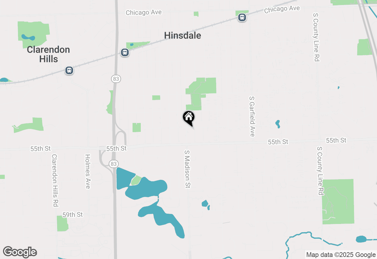 Map of 903 S Madison Street, Hinsdale, IL 60521